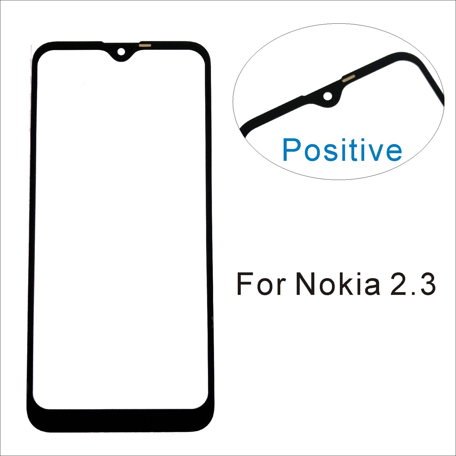 5.5'' (No Mobile Touch Screen) Outer Glass For Nokia 1 Plus 2.1 2.3 3.1 Plus 5.3 6.1 6.2 7.2 Front Glass Panel cover Replacement: 2.3