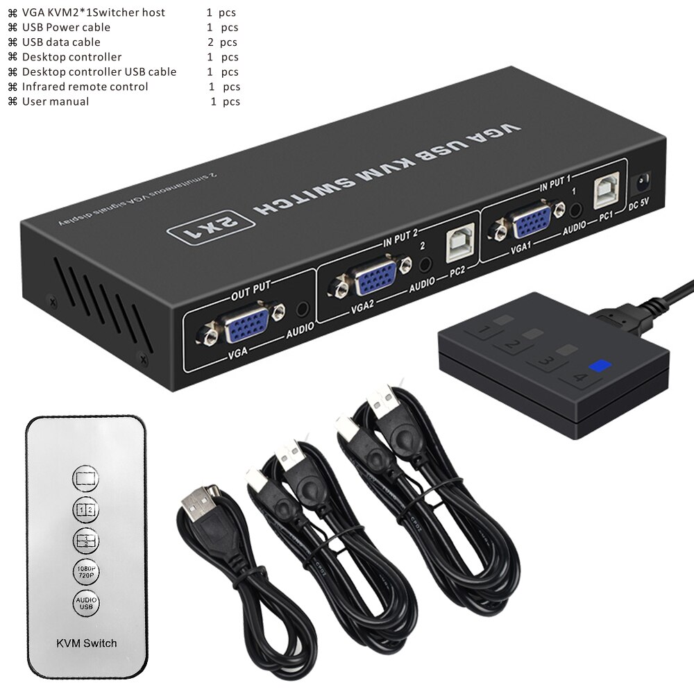 Hdmatters Vga Kvm Switcher 2X1 Met Vga MultiViewe... LovingPrices