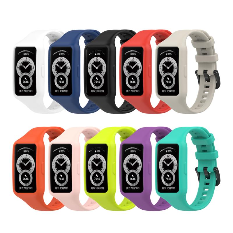 Til huawei honor band 6 pro silikone sportsremme smart urrem til honor band 6 armbånd tilbehør til huawei band 6 rem