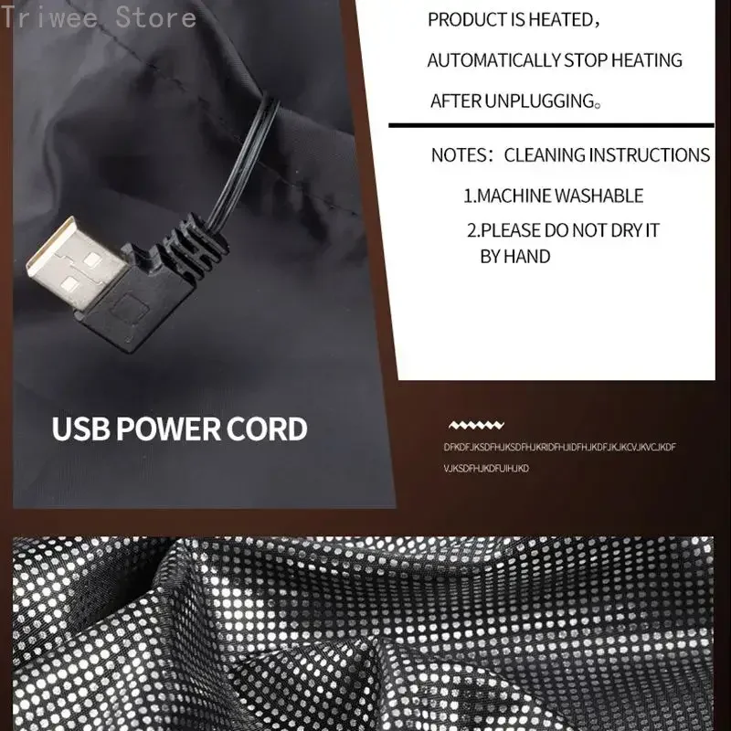 Casacos Aquecidos Elétricos para Homens e Mulheres, Zonas de Colete, Sportswear, Casaco, Grafeno, Aquecimento USB, Camping
