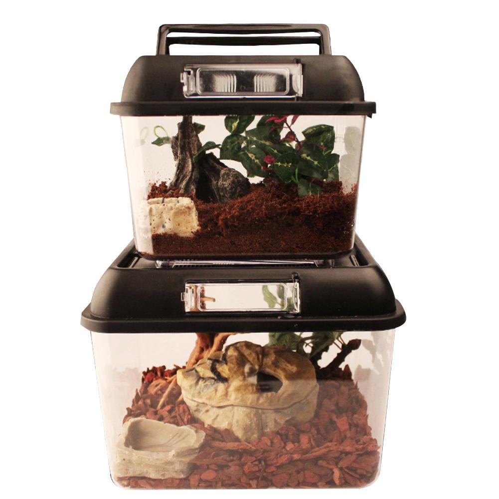Reptile Terrarium Breeding Incubating Box Spider Frog Box Lizard Snake Turtle Tank Cylinder Cage Fish Tank For Eggs Incubation