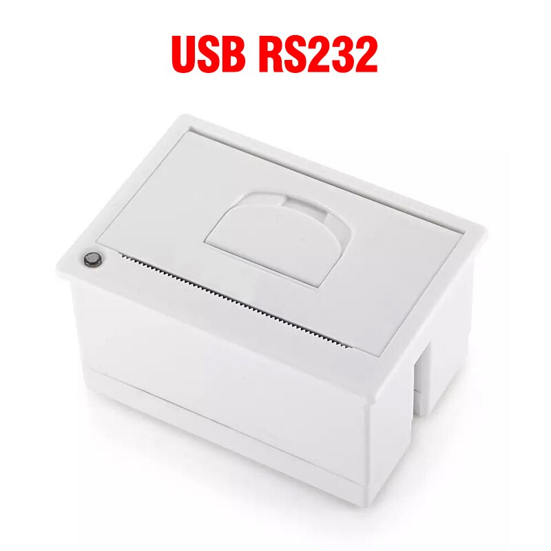 GOOJPRT QR204 Thermal Barcode Receipt Panel Printer 58mm Embedded Ticket Printers Interface USB TTL/RS232 5-9V Support ESC/POS: USB RS232