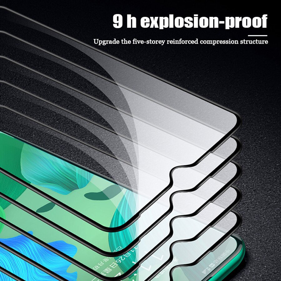 Protecteur d'écran 9D, 3 pièces, en verre trempé 5G, pour Huawei Nova 8 7 6 SE 7i 5T Y9a Y7a Y9S Y8S Y8p Y7p Y6p Y5p