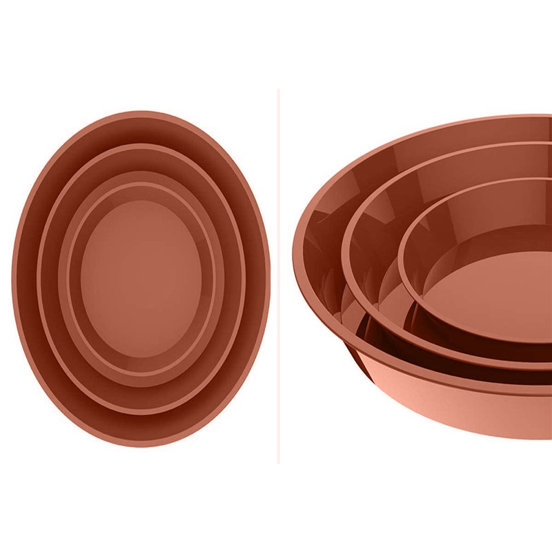 1 st diameter 21cm röd plast trädgård blomplanta kruka fat rund botten planteringsbricka jjjyl 170