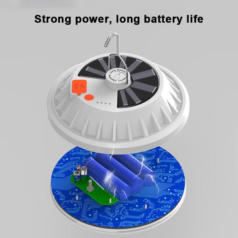 Power failure emergency LED bulb solar lighting lamp outdoor camping lighting lamp hanging night market stall lamp