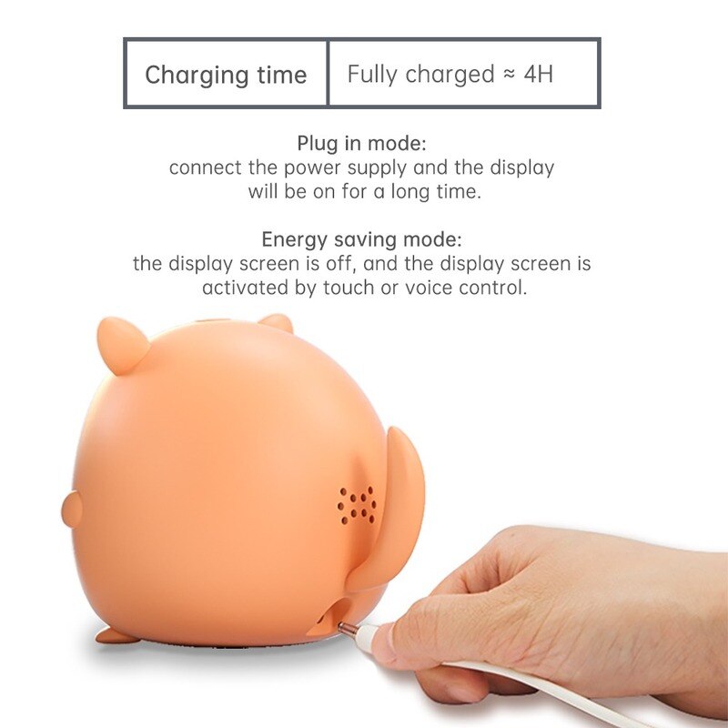 Wekker Kids Kind Kinderen Slaap Nachtkastje Wekker Digitale Wakker Temperatuur Snooze Timer Klok Voor Slaapkamer/Tafel/Bureau