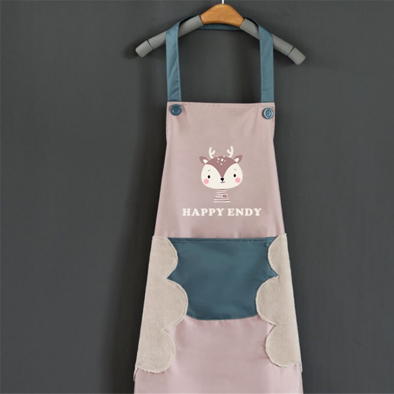 Kampaamo työassistentti työvaatteet parturi kampaaja värjäys vain vedenpitävä naisten vaatteet hiukset esiliina keittiö ravintola: Hirven vaaleanpunainen