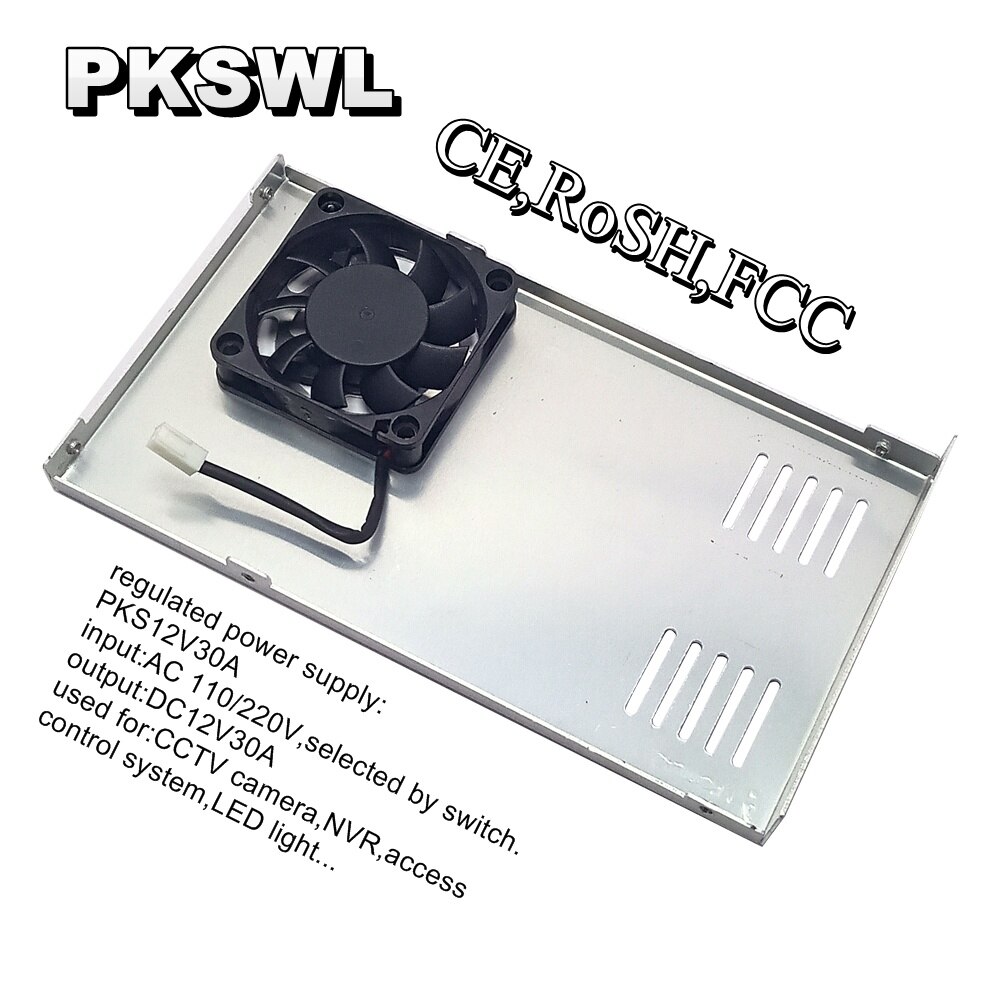 DC12V 30A Regulated Power Supply AC100-240V to DC 12 V Switching Power Supply for CCTV and LED