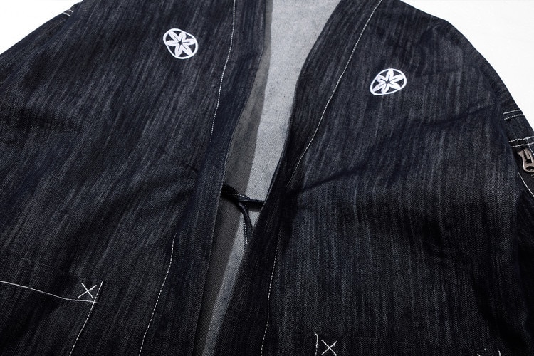 Chaqueta Kimono japonesa para hombre, cárdigan vaquero a la , cortavientos, estilo Harajuku con bordado, talla grande, #4204