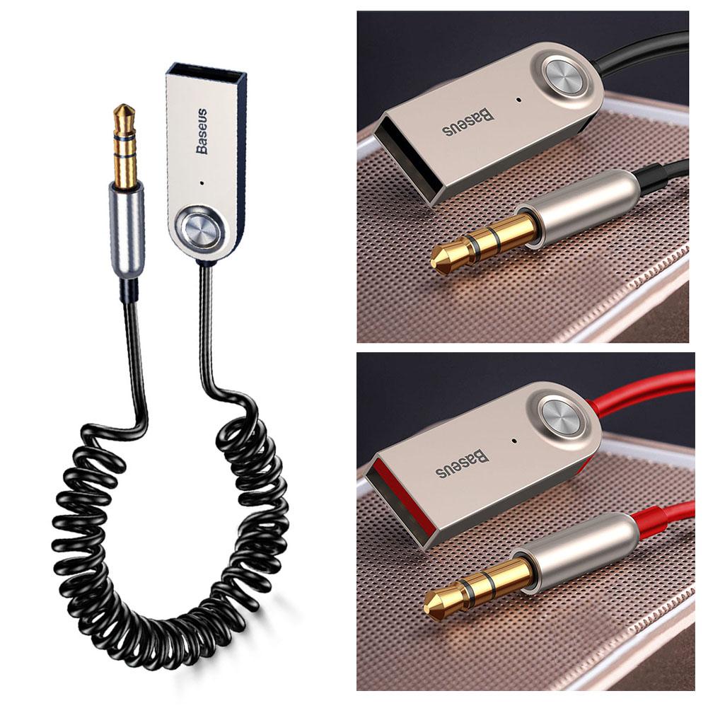 Baseus AUX Bluetooth-compatible Adapter Car 3.5mm Jack Dongle Cable Handfree Car Kit Audio Transmitter Auto Receiver