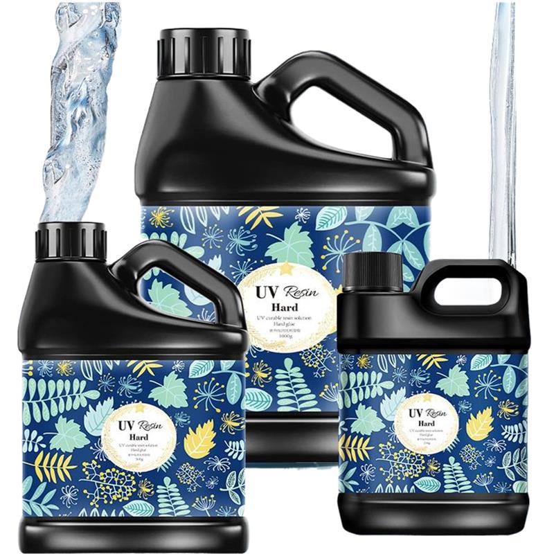 Cola de resina uv fina, 500/1000ml, cura ultravioleta, cura solar, alta dureza, cola epóxi uv transparente para fazer jóias, decoração artesanal diy