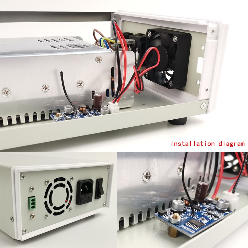DC 6-70V Cooling fan Intelligent temperature control module Chassis cooling Motor Speed Controller For Computer PC