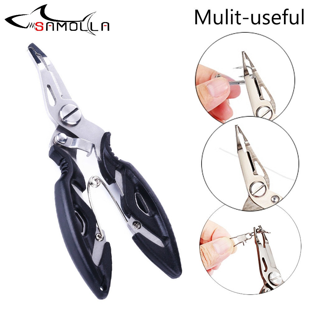 Fishing Plier Scissor Braid Line Lure Cutter Hook Remover Tackle Tool Cutting Fish Use Tongs Scissors Multi Function Plier