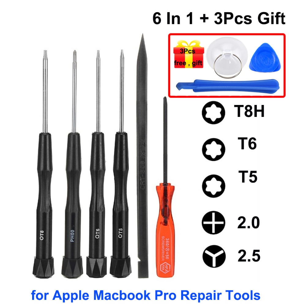 4/6 Pcs 5-Star Phillips Torx Schroevendraaier Repair Tool Kit voor Apple iPhone MacBook Air/Pro met Retina Display