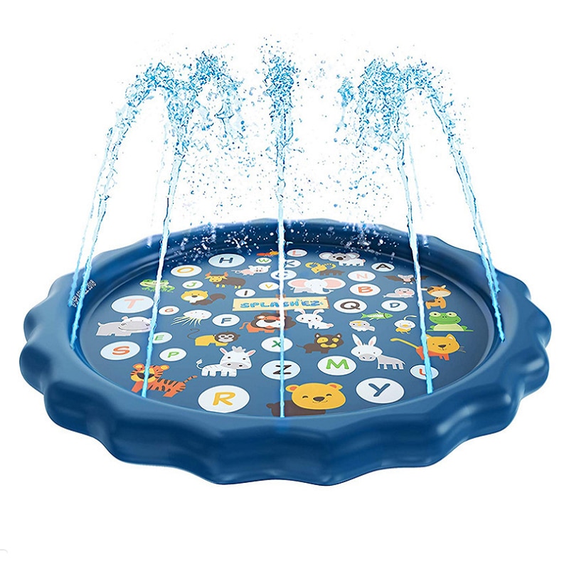 68-pollici rotonda pad acqua piscina gonfiabile giocattoli di estate acqua splash game pad prato all&#39;aperto spiaggia per bambini all&#39;aperto giocattoli