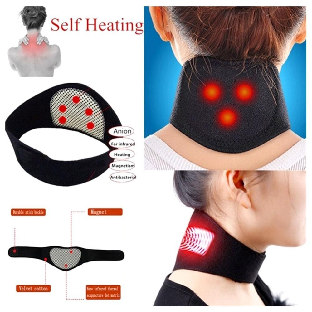 1 Pc Neck Riem Zelfopwarming Magnetische Therapie Nek Ondersteuning Massager Toermalijn Nek Riem Bescherming Spontane Verwarming Riem