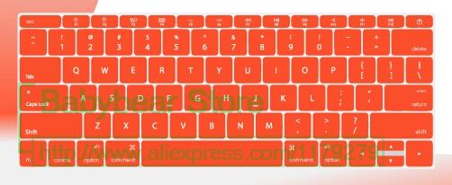 Til macbook 12 " usa ansi tastaturbeskytter engelsk tastaturcover til mac book retian 12 '' air 12 tommer: Orange