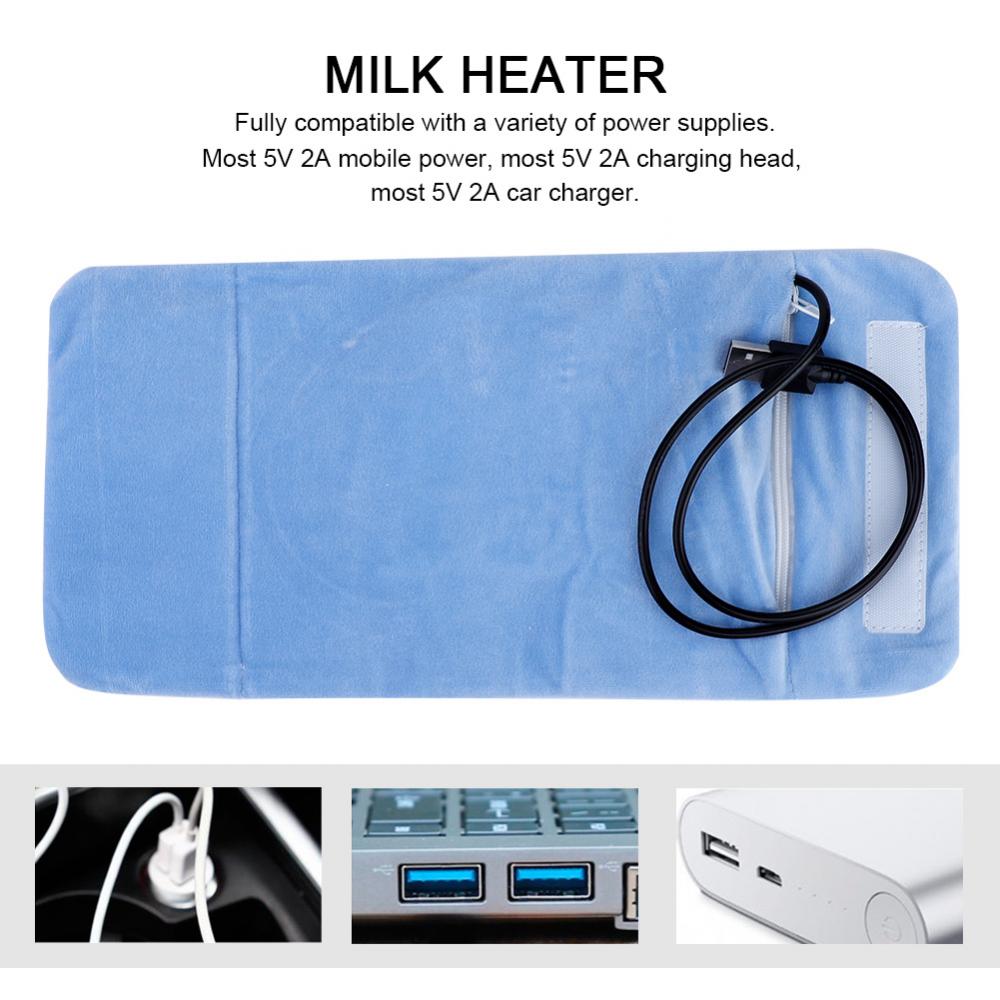 USB Flessenwarmer Draagbare Reizen Melk Warmer Baby Zuigfles Verwarmde Deksel Isolatie Thermostaat Voedsel Heater