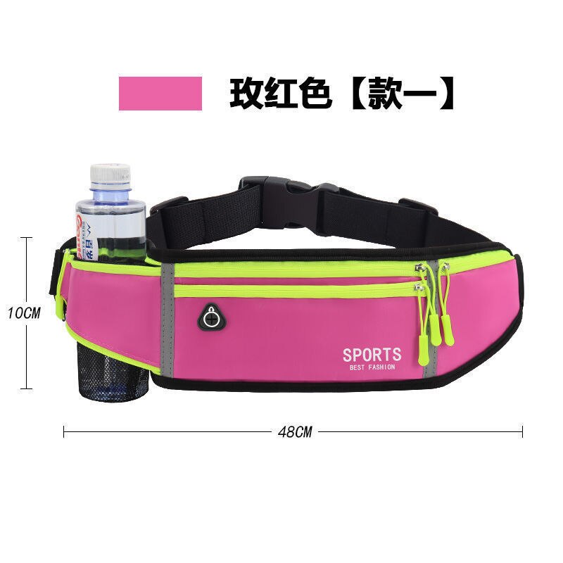 Buylor marsupio sportivo donna uomo cintura da corsa marsupio impermeabile marsupio portafoglio uomo marsupio porta telefono portatile palestra: rosa 2