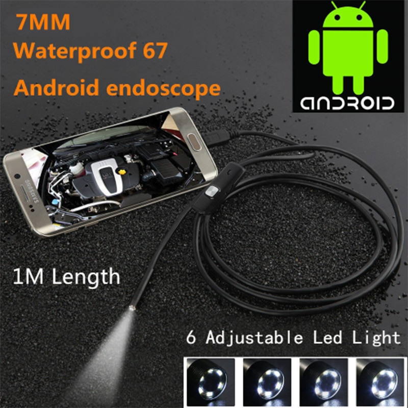 Mini USB Endoscoop Camera Inspectie Usb Camera Auto Borescope Voor Android Smartphone/Notebook Verborgen 7mm Security Camera