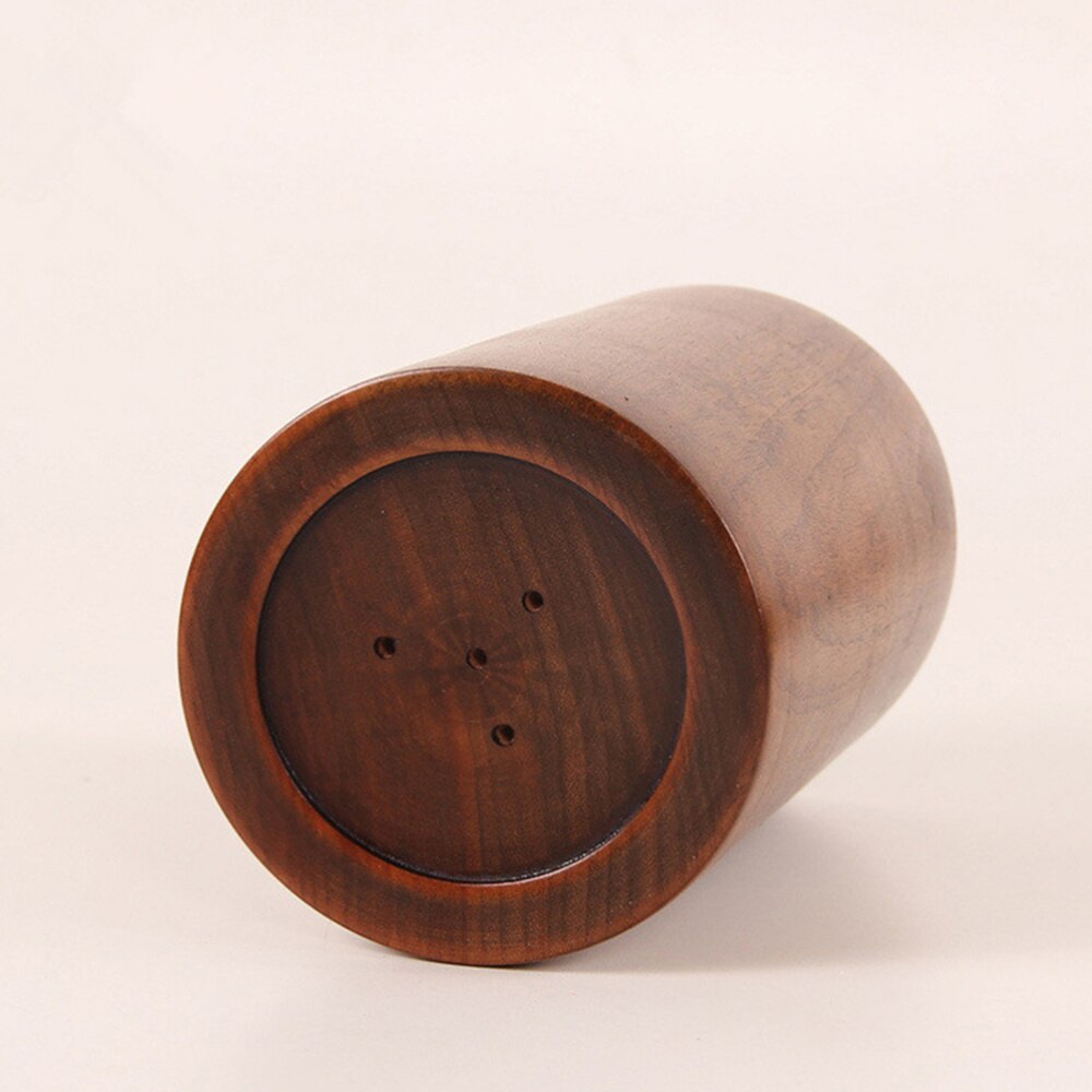 Eco-vriendelijke Houten Gebruiksvoorwerp Houder Ronde Eetstokjes Organizer Caddy Voor Keuken Spatel Tang Bestek Vork Lepel