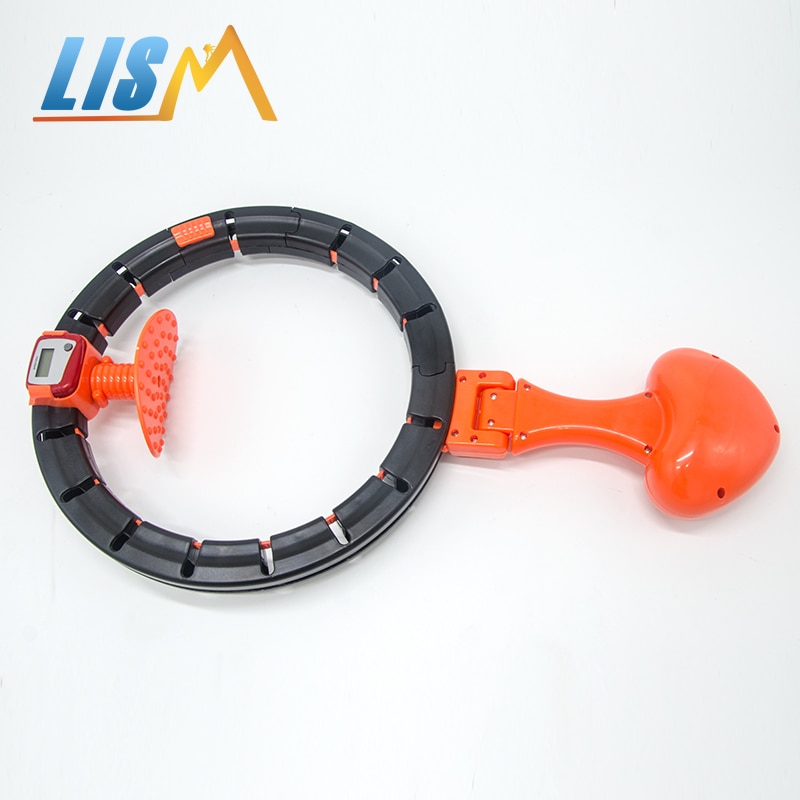 Lism smart forteller Fitness sport ligent hula ringe midje mosjonist sirkel bøyle muskel trener vekt hjemme treningsutstyr