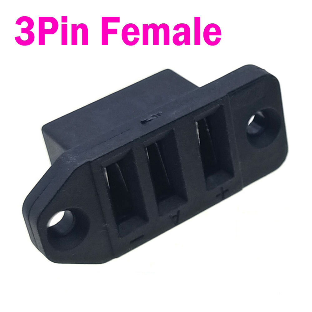 High Current Electric Car Power Connector 15A Power Connection Plug-in Battery 3Pin 4Pin 5Pin Male Female Sockets with ear: Dark Grey