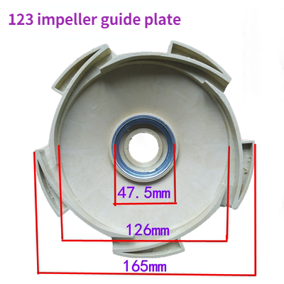 Självsugande pumpar centrifugalpumpar jetpumpar i rostfritt stål kateterstyrskena ppo plastimpeller vattenpumpsdelar: Silver-