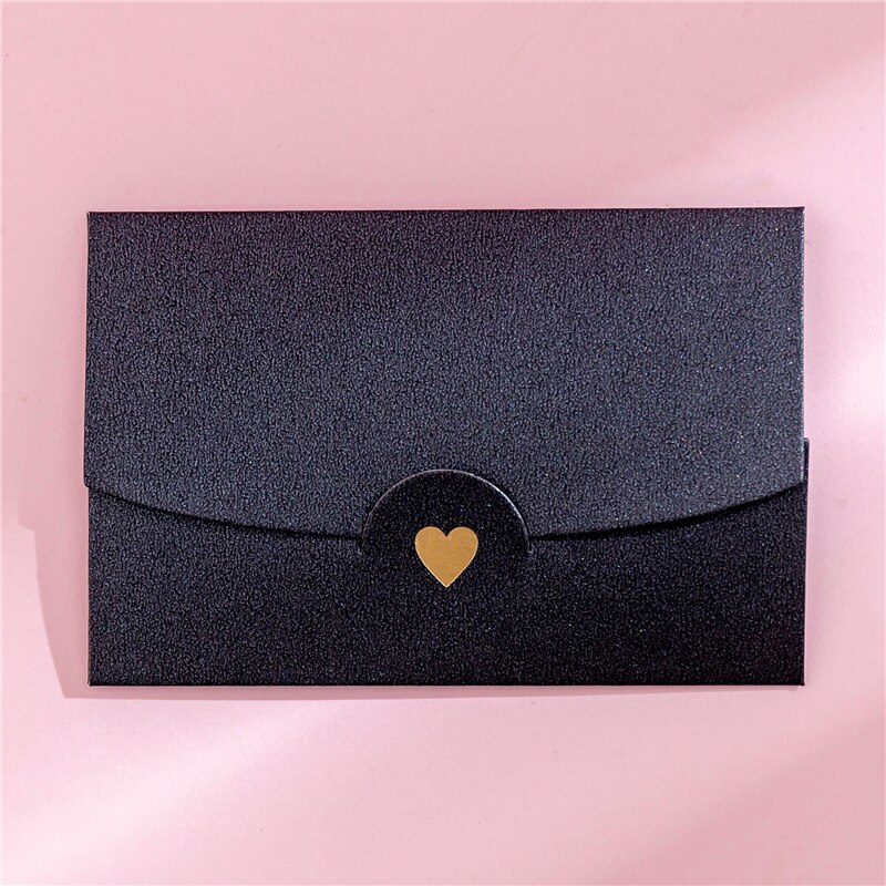 10 pieces/lot Small Greeting Card Name Card Envelope Stamping Love Pearlescent Paper Mini Envelopes Color small envelope: 11