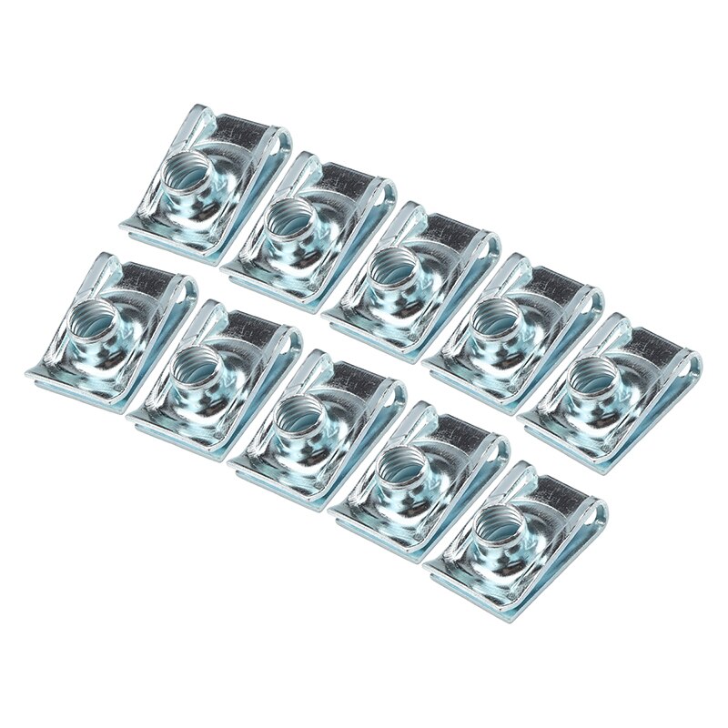 10pcs M4/M5/M6/M8 For Motorcycle Car U Nuts Speed Clip Fastener Assorted Kits 304 Stainless Steel U-shaped Clip Chimney Nut