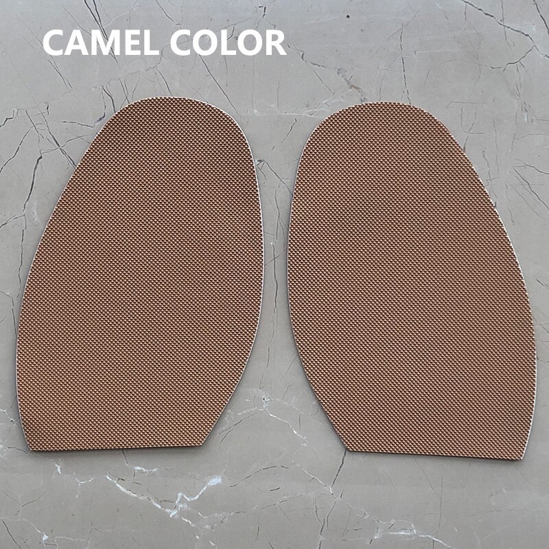 Wellstep 1 par sko såle beskyttere pad skridsikker selvklæbende halv forfod pude ydersål reparation pleje udskiftning anti skridsikkert greb: Kamel