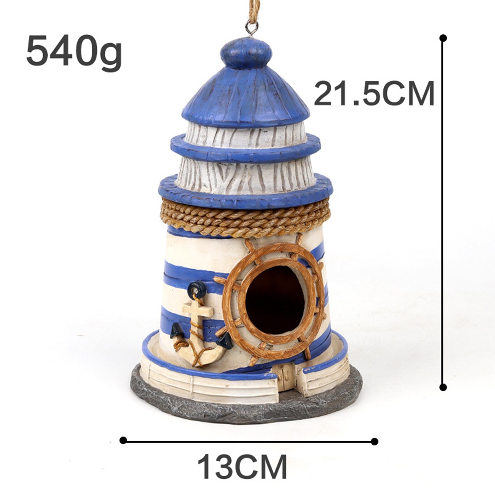 Bird House Bird Box Resin Bird House Garden Decor Bird House Hanging Bird Nesting Hut Resin Decoration