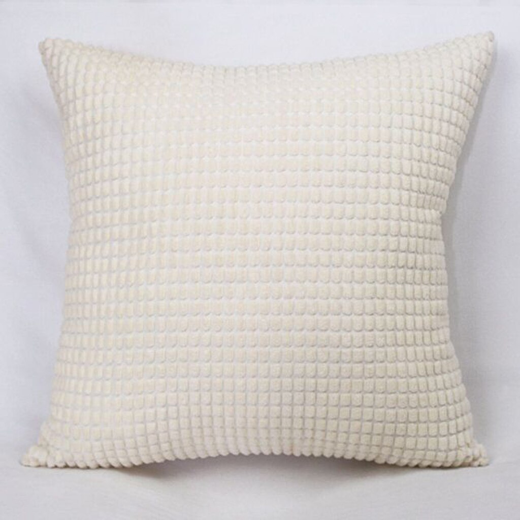 Almohadón decorativo liso y suave de pana de 1 Uds., conjunto de fundas de almohada, funda de cojín para sofá, dormitorio, coche de 24x24 pulgadas 60x60 cm