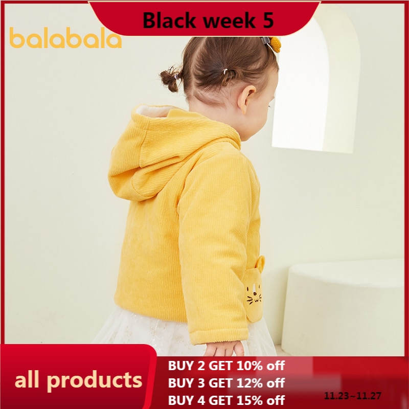 Balabala Jongen Jas Baby Casual Jas Vrouwelijke Baby Jas Dikke Warme Corduroy Casual Jas