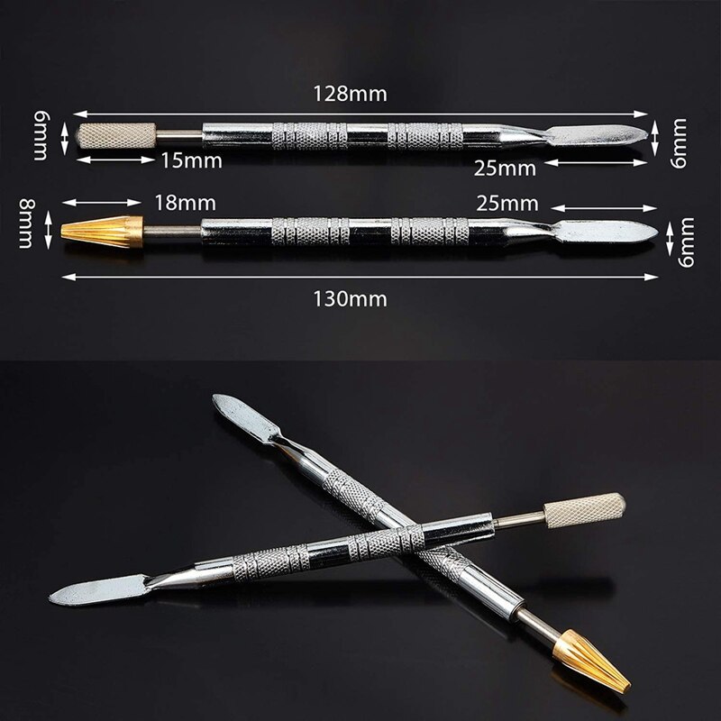 Pluma de borde teñido de cuero de 2 piezas, herramienta de impresión de borde de cuero, pluma de tinte para artesanía de cuero, trabajo DIY