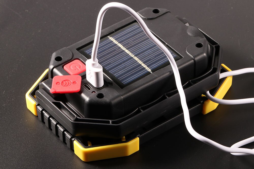 80W Led Portable Spotlight Solar Led Work Light USB Rechargeable Outdoor Lamp COB Floodlight Tent Lantern Repair 18650 Panel
