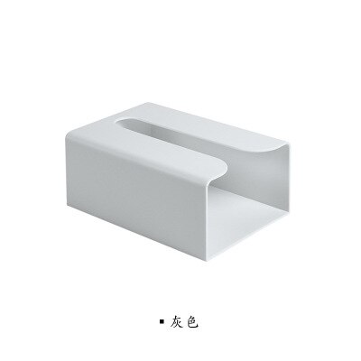 Huis Keuken Badkamer Tissue Doos Papier Houder Draagbare Toiletrolhouder Wall Mounted Organizer Case: gray