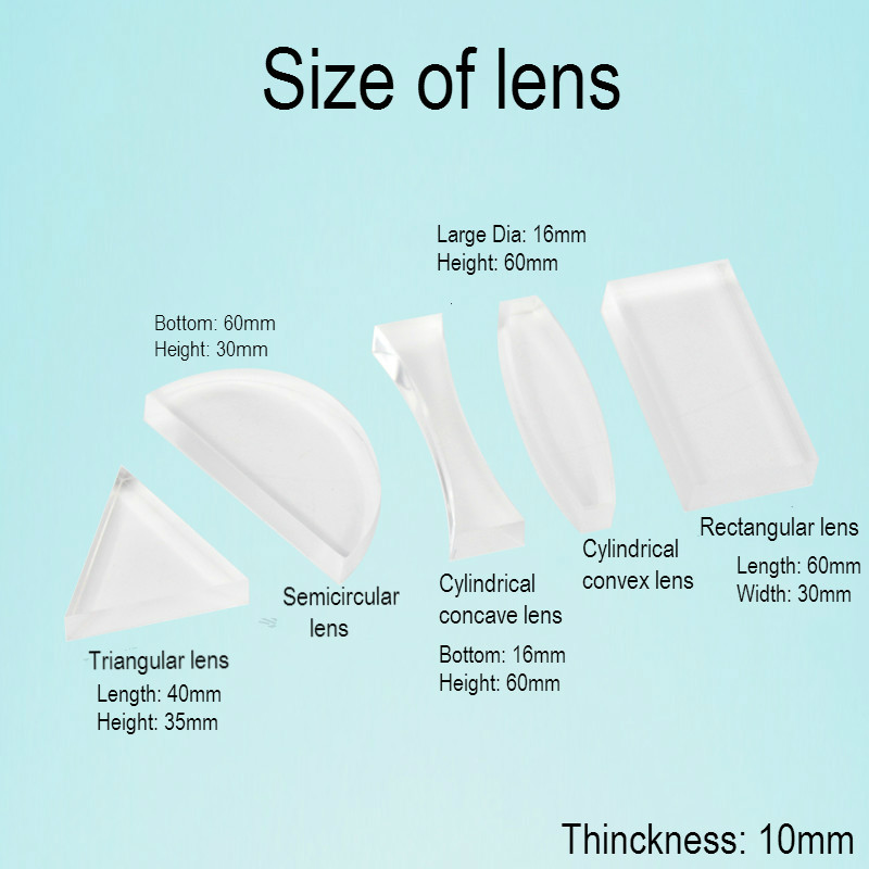 Démonstration de réflexion de lumière de démonstration de réfraction complète de lumière, Kit d'expérimentation d'optique physique, équipement de Science de jouet de d'enfant