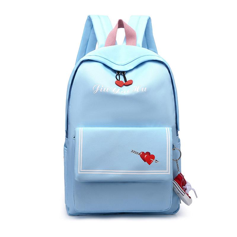 lässig Frauen Rucksack Nylon Rucksack Wasserdichte Schulter Tasche Weibliche Rucksack Schule Tasche Für Teenager Mädchen Mochilas Mujer Tornister: blau