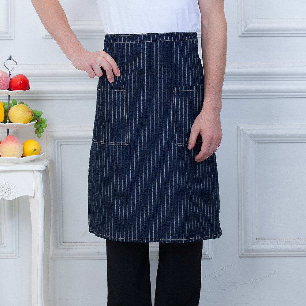 Food Service Kitchen Cooking Chef Half Apron Restaurant Cafe Catering Baker Waiter Waitress Couple Work Wear Uniform