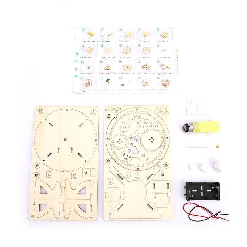 Sistema Solar para niños, modelo de astronomía, sol, tierra, Luna, Planeta, experimento, juguete educativo para niños, Kit eléctrico escolar