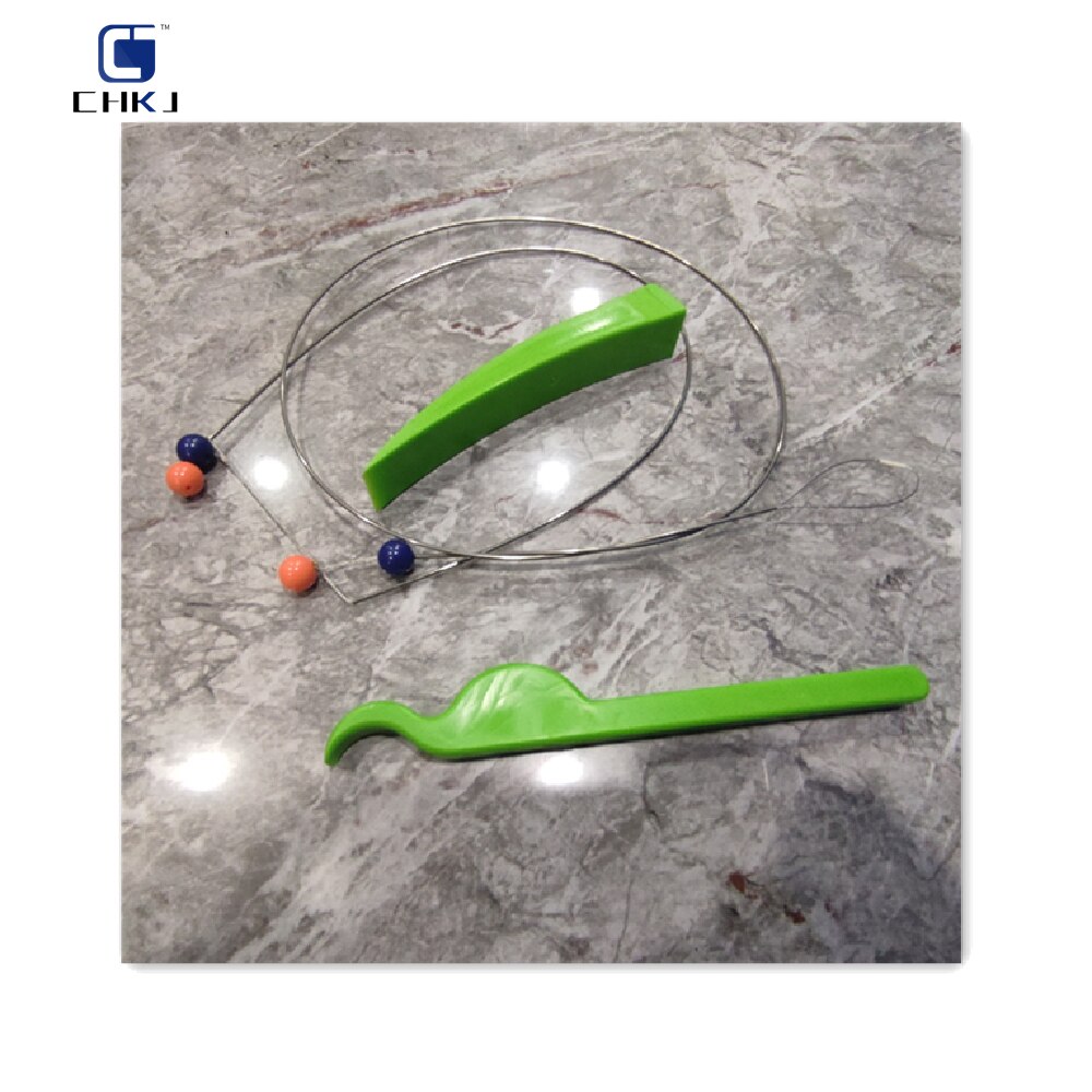 Car Door Lock Unlocking Tools Steel Wire Ball Green Durable Nylon Wedge Crowbar Master Lock Key Auto Repair Combination Products: A Set (4pcs)