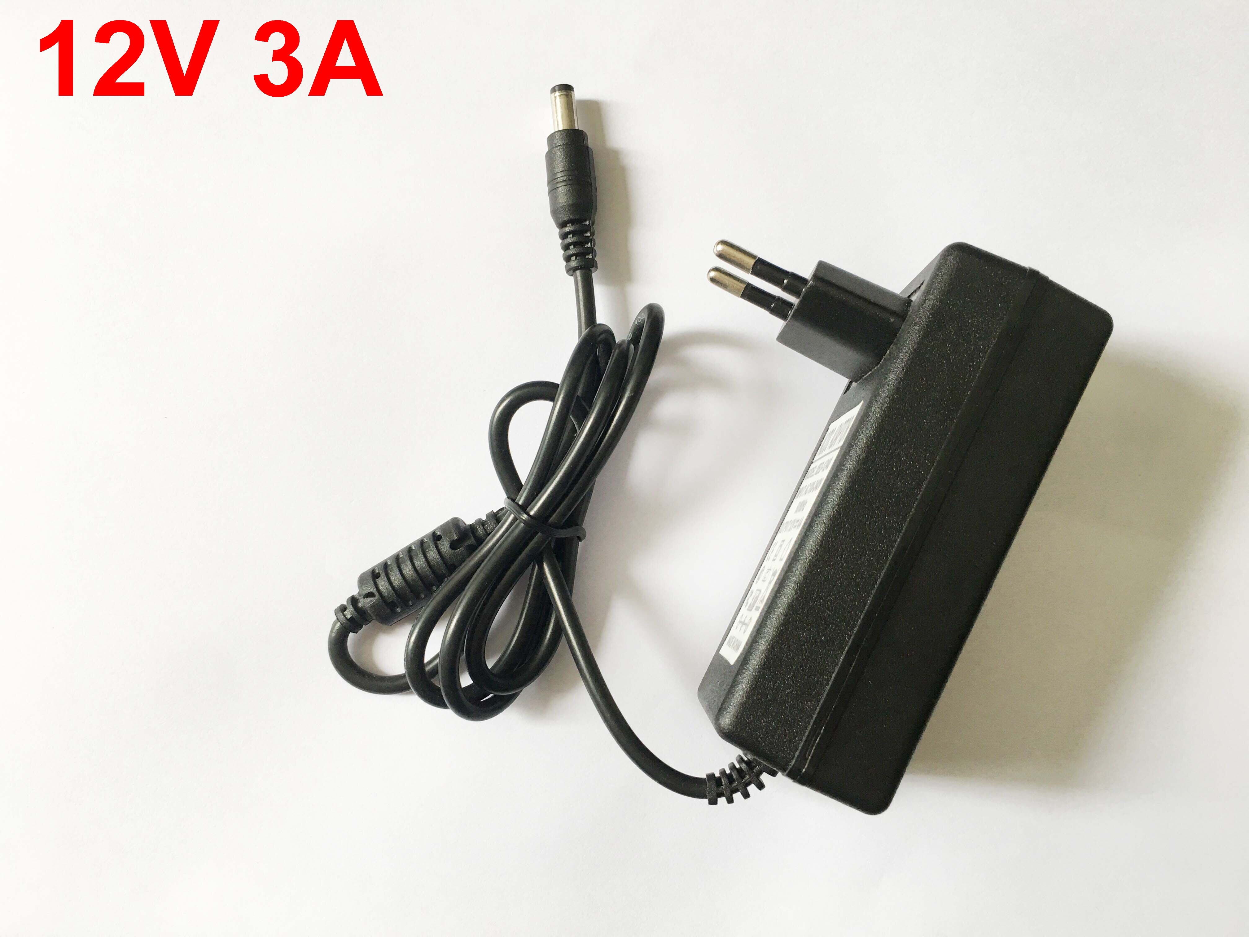 1 pcs 12 V 3A 4A 100 V-240 V Converter Adapter 36 W 48 W Power voeding DC 5.5mm x 2.1mm-2.5mm voor 5050/3528 LED Light