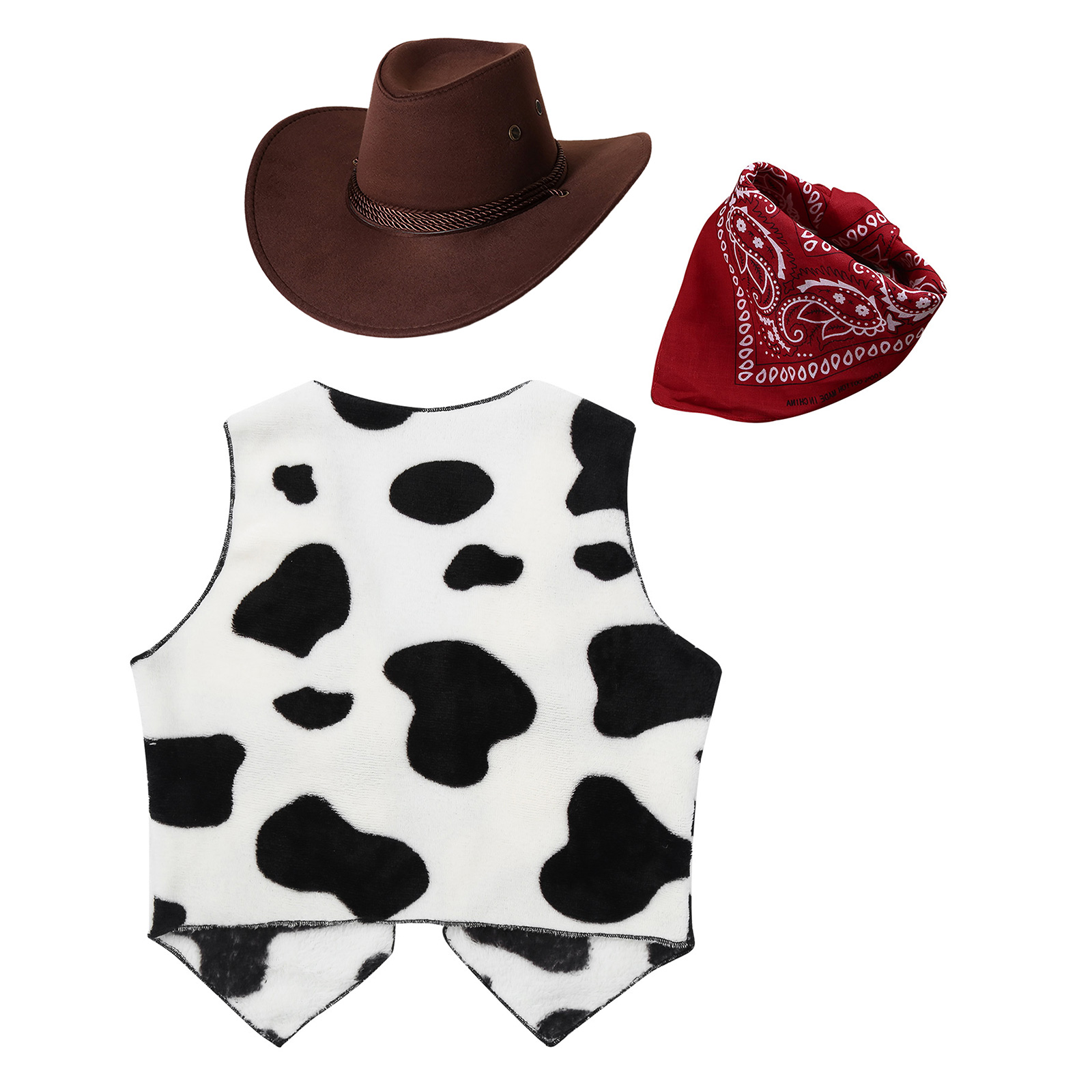 Ocidental Cowboy Cowgirl Vaqueira Colete Trajes, Casaco De Franja De Couro De Camurça Marrom, Halloween Carnaval Festa Cosplay Tops