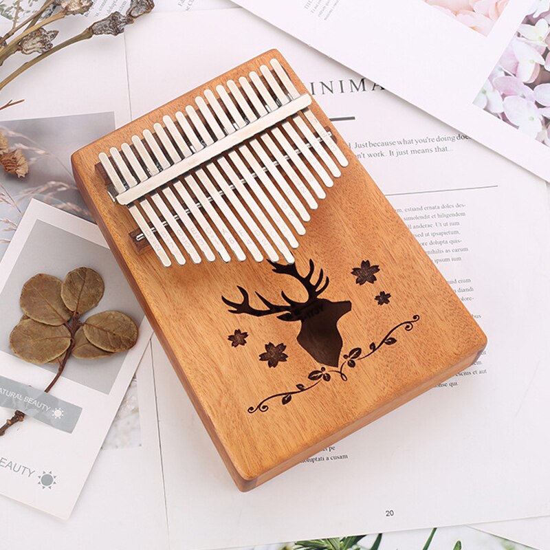 Kalimba 17 Key Mahogany Thumb Piano Mbira Musical Machine Instrument Africa Finger Piano 30 key Instrumento Elk