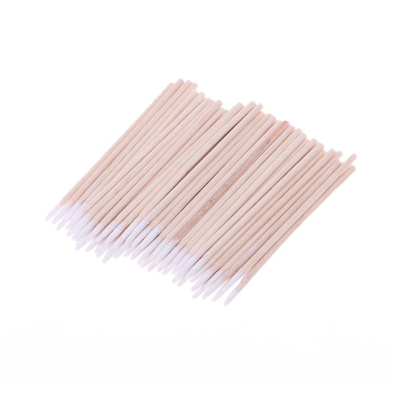 Herramientas de limpieza de bastoncillos de algodón para iPhone, Samsung, Huawei, puerto de carga, limpiador de orificios de auriculares, herramientas de reparación de teléfono, 100 unids/paquete
