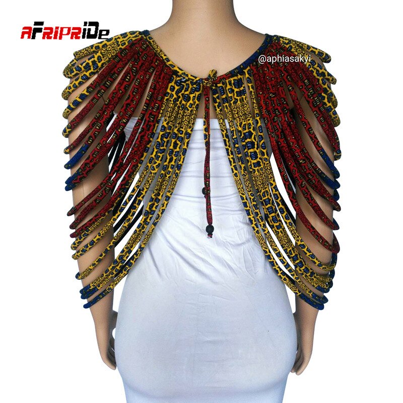 Collares con Varias correas de Ankara, accesorios de , de joyería, collar con estampado de tela Afircan, chal SP002