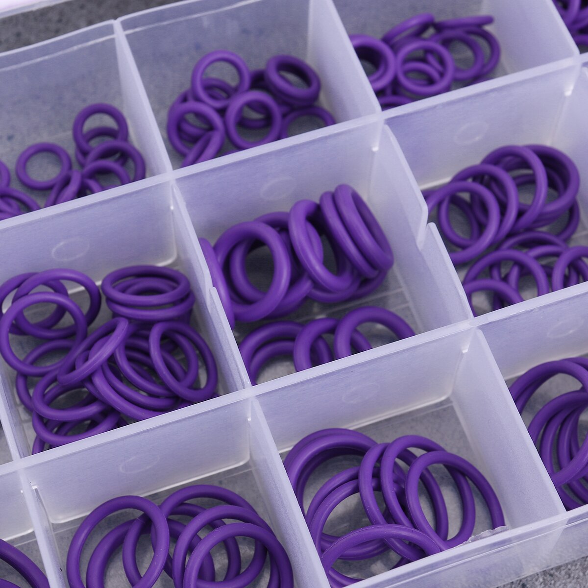 270 Uds 18 tamaños junta de aislamiento de goma de anillo O sellos de arandela compresor de aire acondicionado de coche sellos Kit de herramienta de reparación de automóviles de vehículo