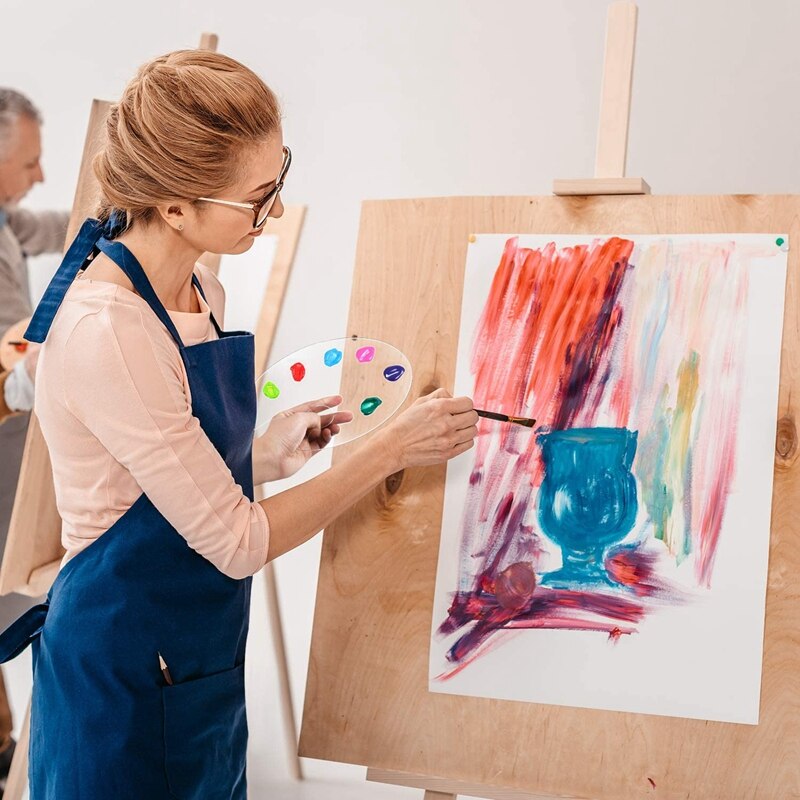 12 Packs Clear Acryl Verf Palet Art Palet Verf Lade 9.4X6 Inch Voor Olie Aquarel Diy Schilderen