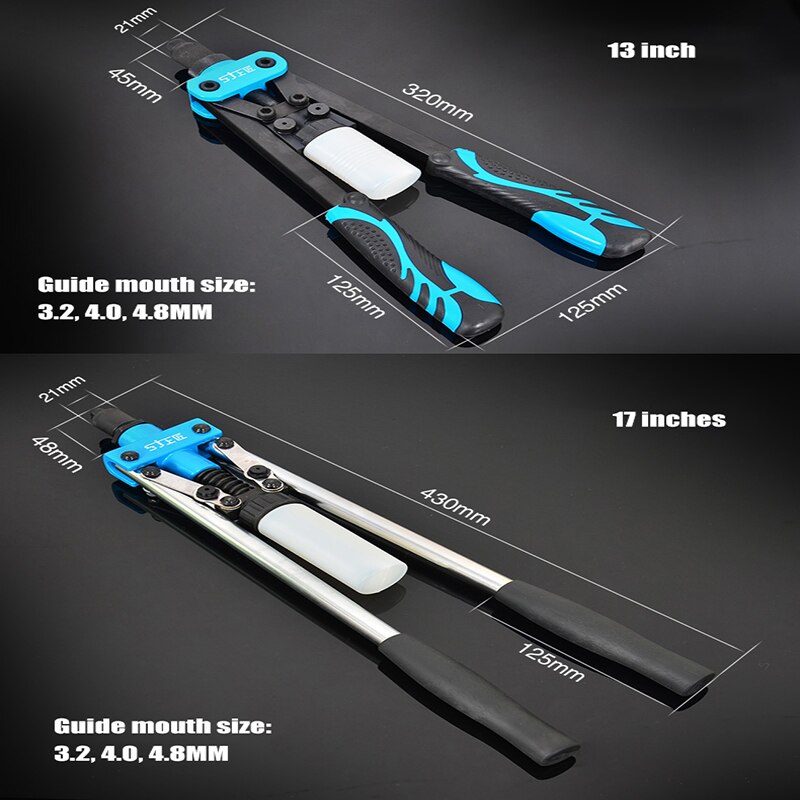 Metal Wood working Pop Rivet Tool Riveter Gun Repair Tools Kit Heavy Duty Hand Tool